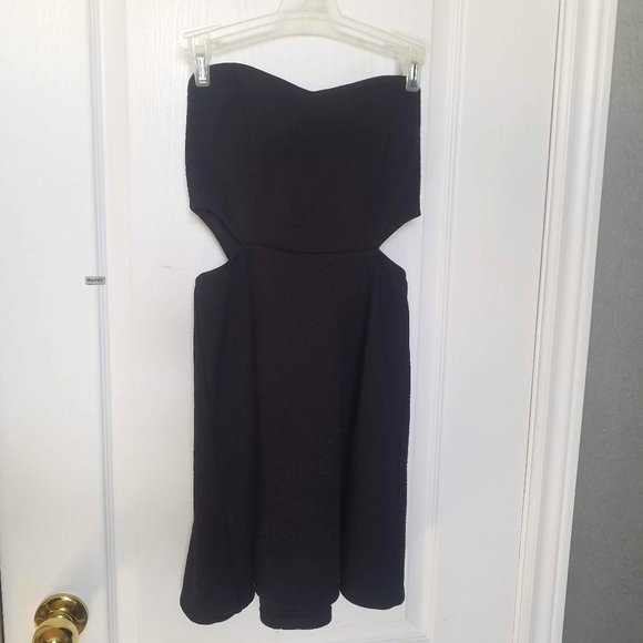 Black Strapless Mini Dress - Picture 1 of 2